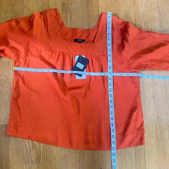 NWT Kensie Tencel Orange Top - Picture 12 of 12